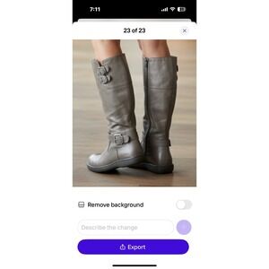 B.O.c. Born Gray Synthetic Tall Riding Boots #C95922 Women's Size 9